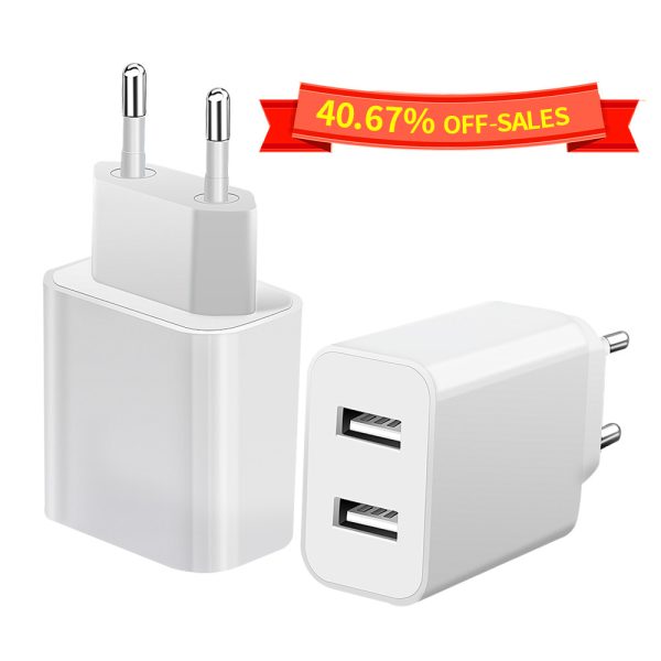 10W Dual Port phone Charger usb wall charger - Image 2