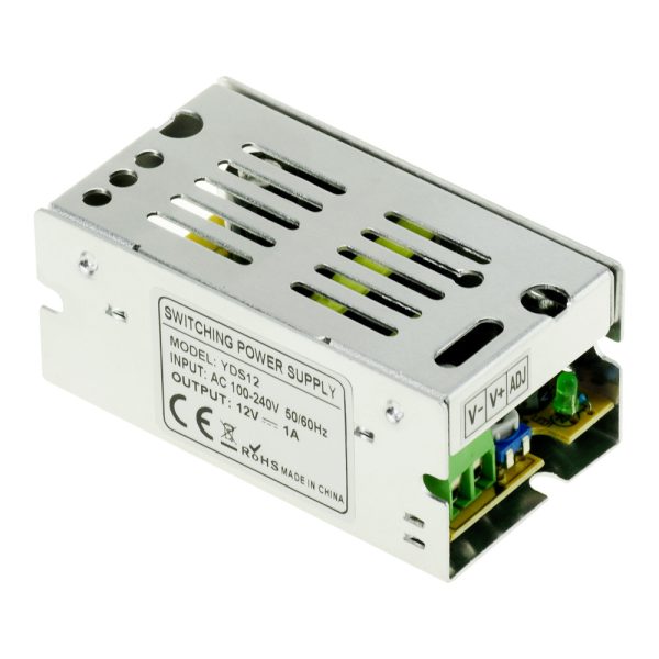 12V 1A 12W Metal Case Power Supply - Image 2