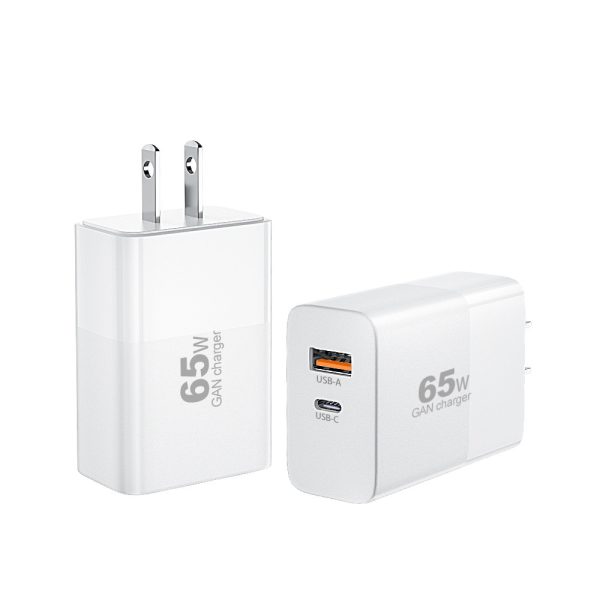 1C1A 2-Port 65W GaN Wall Charger PD Charger - Image 2