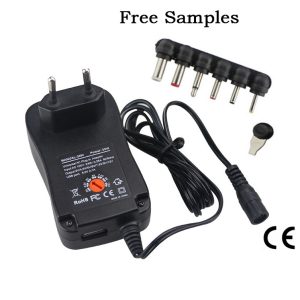 30W Adjustable Voltage Wall Adapter With USB