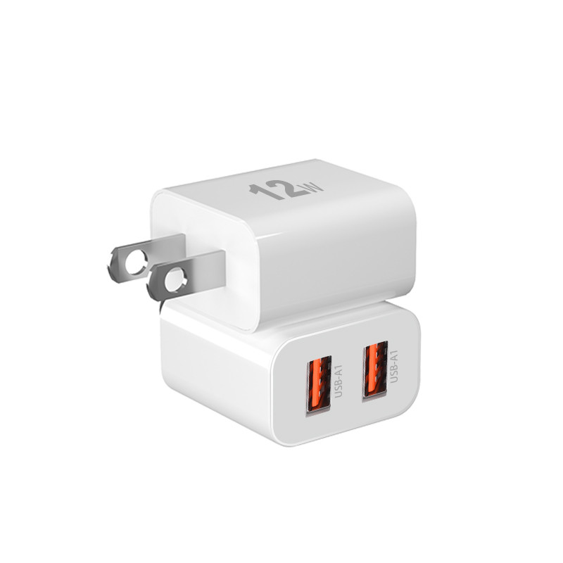 Dual Ports 12W USB Wall Charger for Cellphones - Image 3