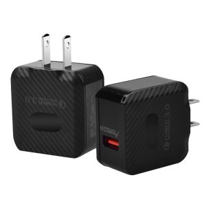 Portable 18W Plug 1-Port QC3.0 USB Wall Charger