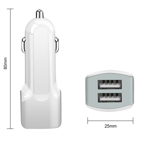 plastic usb car charger adapter 2 port wholesale - Image 6